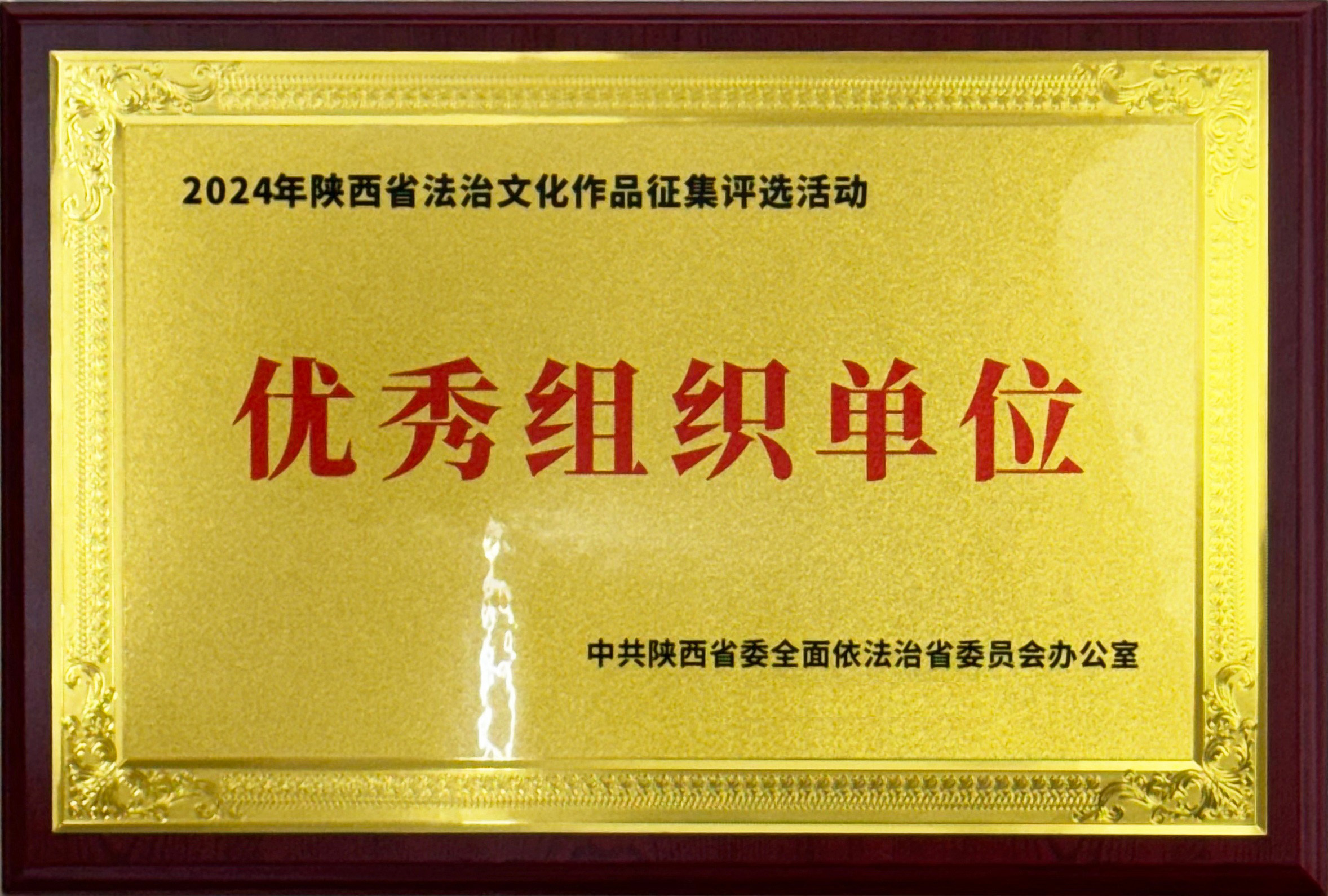 陕西省法治文化作品征集评选活动<br />优秀组织单位