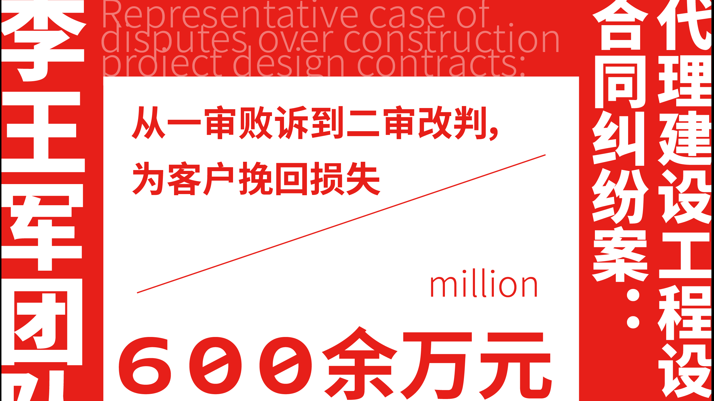 李王军律师团队代理建设工程设计合同纠纷案：从一审败诉到二审改判，为客户挽回损失600余万元
